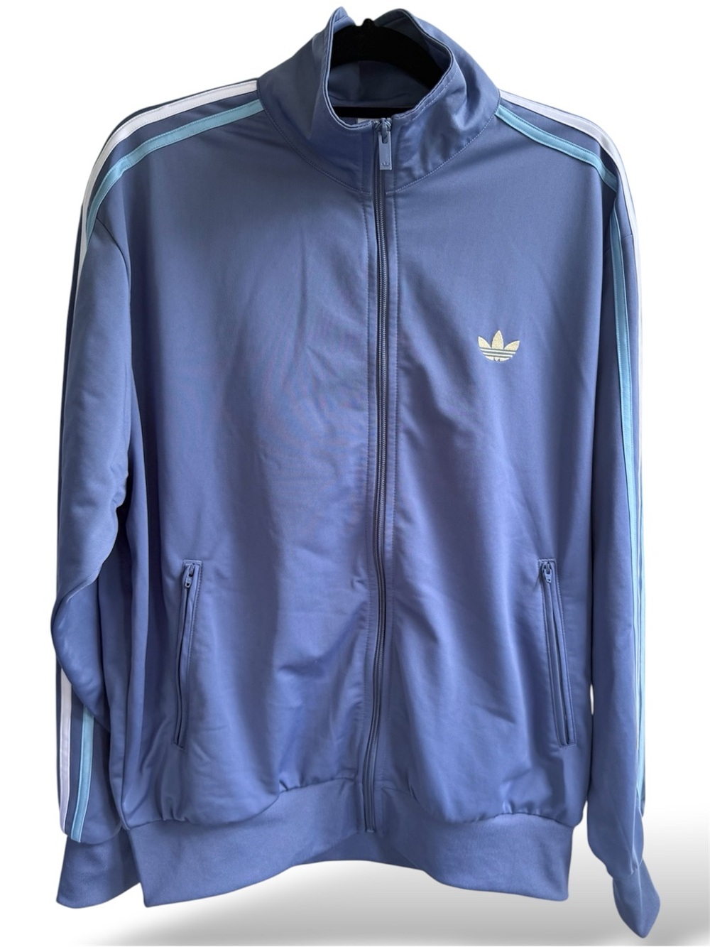 Adidas Originals Firebird Tracksuit Crew Blue White Size Large Jacket Pants - Picture 5 of 12